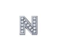 Elemento lettera N DonnaOro DCHF3319N.002 Oro Bianco con diamanti collezione Elements