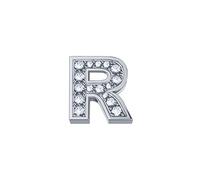Elemento lettera R DonnaOro DCHF3319R.002 Oro Bianco con diamanti collezione Elements