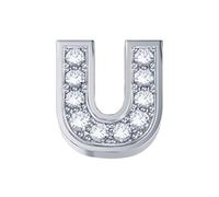 Elemento lettera U in oro bianco e diamanti ELEMENTS (DonnaOro) - DCHF3319U.002