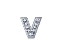 Elemento lettera V DonnaOro DCHF3319V.002 Oro Bianco con diamanti collezione Elements
