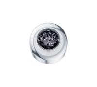 ELEMENTO PUNTO ORO BIANCO CON DIAMANTE NERO DCHF4129 002
