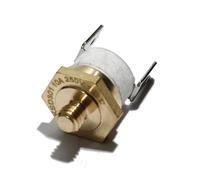 Elemento regolatore di temperatura in ceramica con filettatura M4 250V 10A Termostato caldaia automatico normalmente chiuso 155-300C 10 pezzi(195C)