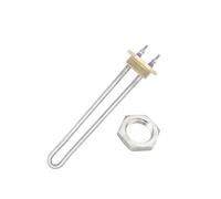 Elemento riscaldante 12V 1 1/4 "BSP DN32 Scaldabagno flangiato in rame Camper Riscaldatore solare in acciaio inossidabile 200w 300w DC (Color : Heater With Nut, Size : 12v 300w BSP)