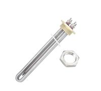 Elemento riscaldante 12V 300W 1 1/4" BSP DN32 Elemento riscaldante for acqua CC con flangia in rame avvitata (Size : Heater With Nut)