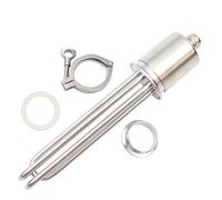 Elemento riscaldante 240V 5500W Tri-clamp da 2 pollici (OD64) Elemento riscaldante elettrico in acciaio inossidabile for la produzione di birra (Color : Heater Clamp Set, Size : 240V 5.5KW)