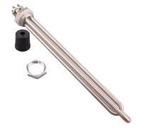 Elemento Riscaldante Acqua 220V DN25 for Scaldabagno Elettrico Acqua 2500W Tutto Acciaio Inossidabile 304(With locknut)