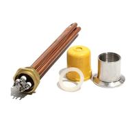 Elemento Riscaldante Elettrico A Immersione In Acqua Interamente In Rame G1 220V/380V 3KW/6KW/9KW/12KW Tubo For Serbatoio Riscaldato A Energia Solare 2U 300MM(Set-2,110v,9KW 300mmL)