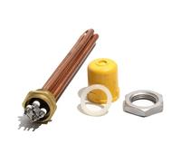 Elemento Riscaldante Elettrico A Immersione In Acqua Interamente In Rame G1 220V/380V 3KW/6KW/9KW/12KW Tubo For Serbatoio Riscaldato A Energia Solare 2U 300MM(Set-1,380V,3KW 200mmL)