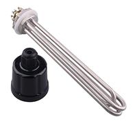 Elemento riscaldante elettrico in acciaio inox flangia 220V 6000W 3U 1,5 pollici (Dn40) BSP filettatura con anello in silicone e copertura in plastica