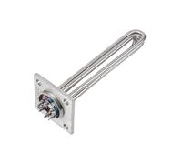 Elemento riscaldante flangiato for acqua, elemento flangia quadrata da 105 mm, ad immersione for riscaldatore for caldaia in acciaio inossidabile 220V/380V 6kw/9kw/12kw(220V-12KW 360MM)