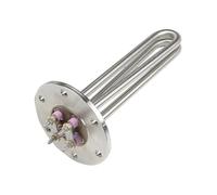 Elemento riscaldante flangiato for acqua in acciaio inossidabile Flangia rotonda 115MM elettrico ad immersione Scaldabagno Caldaia 6KW/9KW/12KW(12kw L500mm,380V)