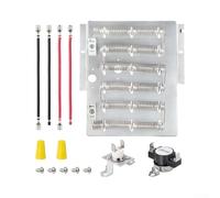 Elemento riscaldante per asciugatrice, nichel-cromo, spirale, 265 mm | Include termostato, fusibile termico, cablaggio, efficiente sviluppo di calore