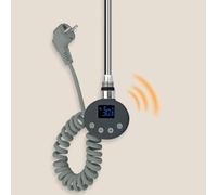 Elemento riscaldante radiatore bagno 900W WiFi intelligente, elemento riscaldante con termostato, con timer e display LCD, resistenza elettrica per scaldasalviette (solo elemento), Antracite