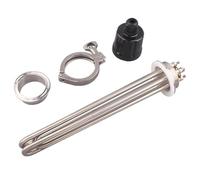 Elemento riscaldante Tri Clamp da 2 "per produzione domestica SUS304 OD64mm 220V/380V 3KW (Color : With clamp set, Size : 220V 380V_3KW)