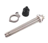 Elemento riscaldante Tri Clamp da 2 "per produzione domestica SUS304 OD64mm 220V/380V 3KW (Color : With clamp, Size : 220V 380V_3KW)
