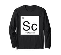 Elemento tavola Periodica Sarcasmo Strano Scherzo scientifico Maglia a Manica
