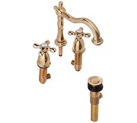 Elements of Design EB1972AX New Orleans Rubinetto da bagno diffuso da 20,3 cm a 40,6 cm con pop-up al dettaglio, 16,5 cm in ottone lucido