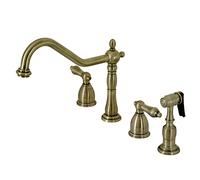 Elements of Design New Orleans - Rubinetto da cucina con erogatore in ottone, 20 cm, Ottone, Ottone vintage, 8-1/4" in Spout Reach