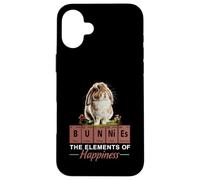 Elements of Happiness - Mini Holland Lop Bunny Rabbit Lover Custodia per iPhone 16 Plus