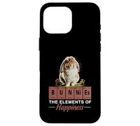Elements of Happiness - Mini Holland Lop Bunny Rabbit Lover Custodia per iPhone 16 Pro Max