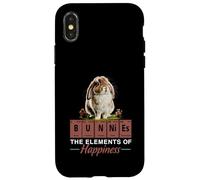 Elements of Happiness - Mini Holland Lop Bunny Rabbit Lover Custodia per iPhone X/XS