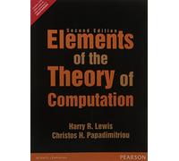Elements Of The Theory Of Computation, 2Nd Edition
