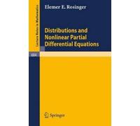 Elemer E. Rosin Distributions and Nonlinear Partial Differential Equ (Tascabile)