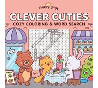 Elena Aiello Clever Cuties: Cozy Coloring & Word Search Book (Tascabile)