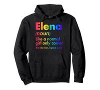 Elena Come Una Ragazza Normale Solo Cooler Queen Nome Felpa con Cappuccio