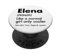 Elena come una ragazza normale solo Cooler Queen Nome PopSockets PopGrip Adesivo