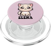 Elena Cute Kitty Cat Design per ragazze Nome Elena PopSockets PopGrip per MagSafe