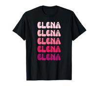 Elena First Name Minimalist Design Maglietta