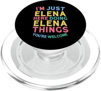 Elena Here Doing Elena Cose Divertente Nome Elena PopSockets PopGrip per MagSafe