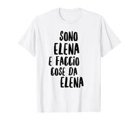 Elena Maglia Con Testo Divertente Donna Ragazza Bambina Maglietta