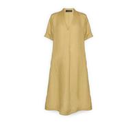 Elena Mirò - Abito in lino con scollo a V - - Dresses - Donna - Verde - M