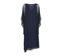 Elena Mirò - Abito Lungo in Georgette - - Dresses - Donna - Blu - 3XL