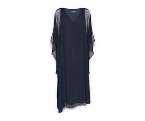 Elena Mirò - Abito Lungo in Georgette - - Dresses - Donna - Blu - 6XL