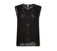 Elena Mirò - Blusa in Georgette Perforato - - Tops - Donna - Nero - L