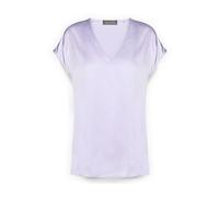 Elena Mirò - Camicetta in raso con scollo a V - - Blouses & Shirts - Donna - Viola - XL