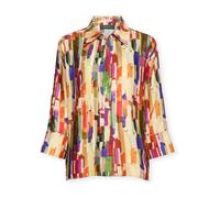 Elena Mirò - Camicia in Viscosa Stampata - - Blouses & Shirts - Donna - Multicolore - 2XL