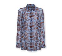 Elena Mirò - Camicia in Viscosa Stampata - - Blouses & Shirts - Donna - Multicolore - 6XL