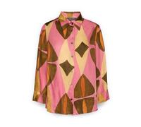 Elena Mirò - Camicia Oversize Stampata in Viscosa - - Blouses & Shirts - Donna - Multicolore - 2XL