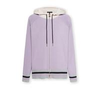 Elena Mirò - Cardigan con cappuccio e zip in misto viscosa - - Knitwear - Donna - Viola - M