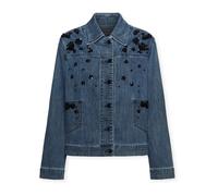 Elena Mirò - Denim jacket boxy con ricami - - Jackets - Donna - Blu - L