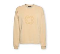 Elena Mirò - Felpa con Monogramma Ricamato - - Sweatshirts & Hoodies - Donna - Beige - 2XL