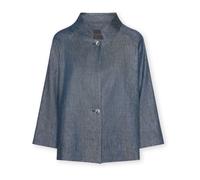 Elena Mirò - Giacca boxy in lino effetto denim - - Jackets - Donna - Blu - XL