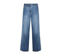 Elena Mirò - Jeans in denim misto cotone lavato con taglio wide leg - - Jeans - Donna - Blu - M
