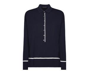 Elena Mirò - Knit Top - - Tops - Donna - Blu - S