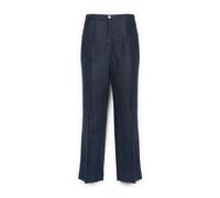 Elena Mirò - Linen Pantaloni - - Trousers - Donna - Blu - 3XL