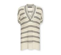 Elena Mirò - Maglia a righe in misto cotone - - Knitwear - Donna - Bianco - XL